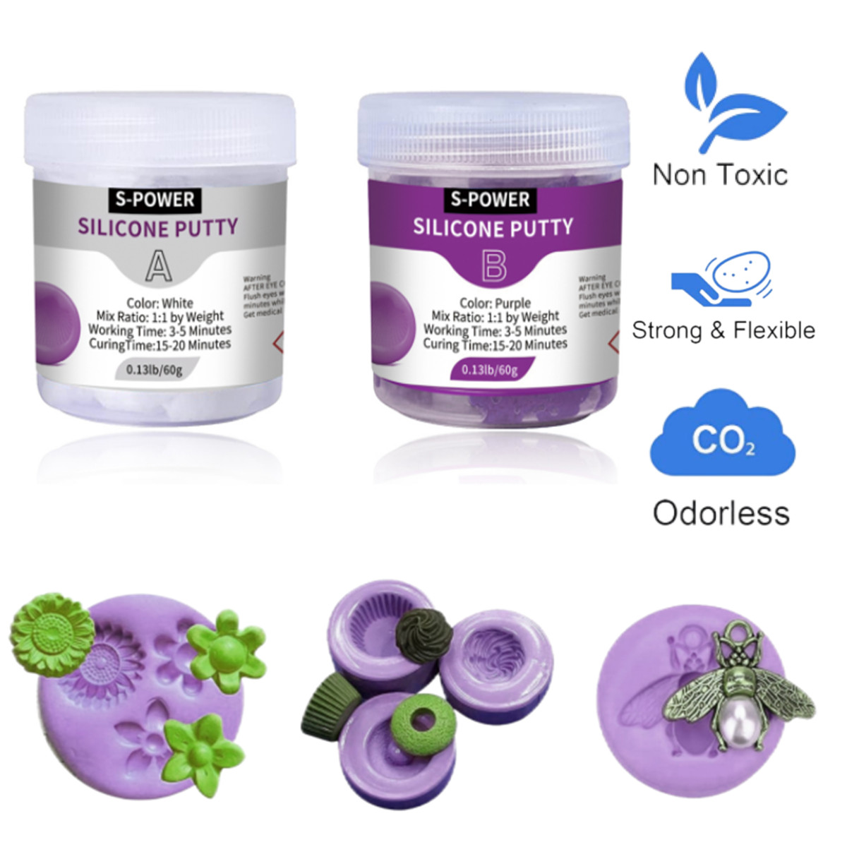 Soap Making Kit For Beginners - Zestaw do formowania silikonowego DIY Łatwe