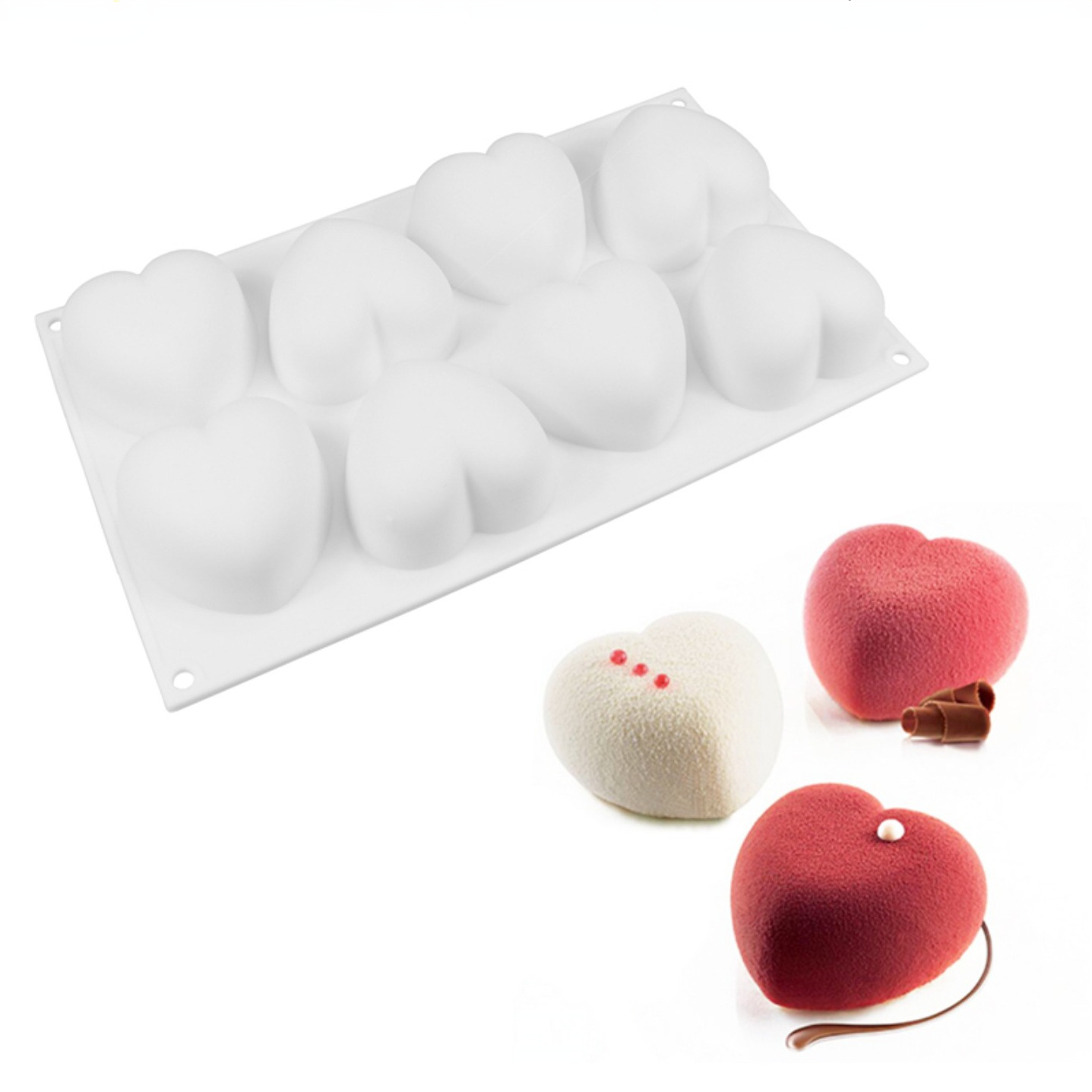 Soap Making Kit For Beginners - Miłość serce silikonowe formy do mydła