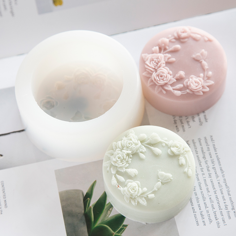 Soap Making Store - Okrągły kształt Kwiat róży Ręcznie robione