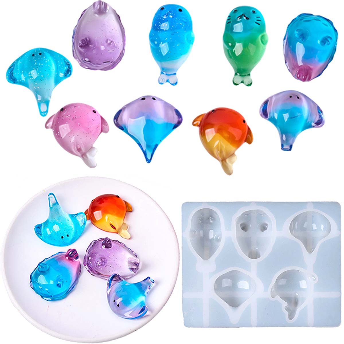 Soap Making Diy - Forma Silikonowa 3D Kawaii Manta Ray