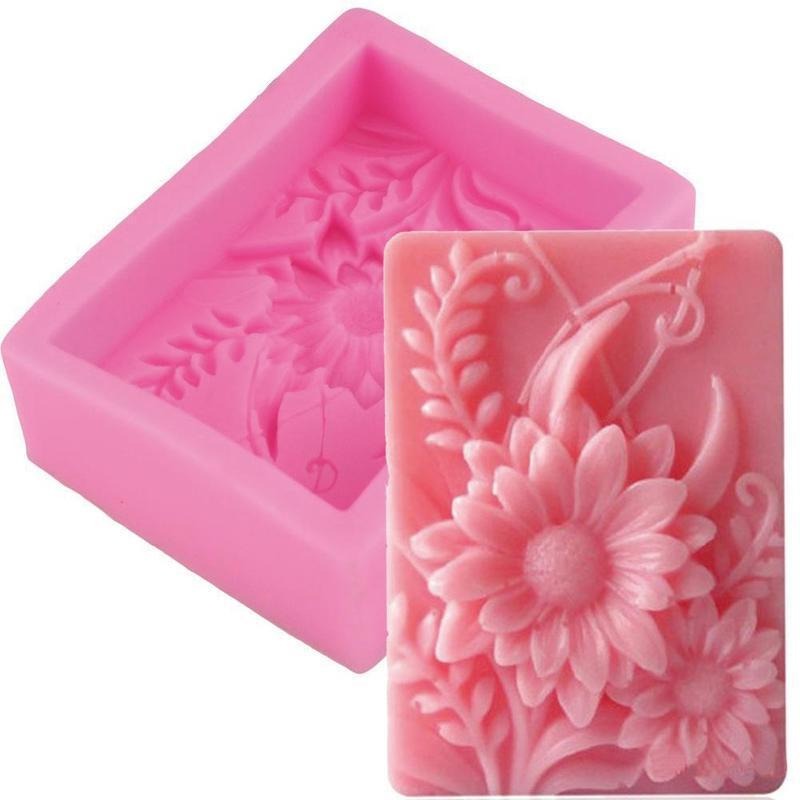 Soap Making Kit For Beginners - 1 szt. Forma silikonowa 3D kwadratowa
