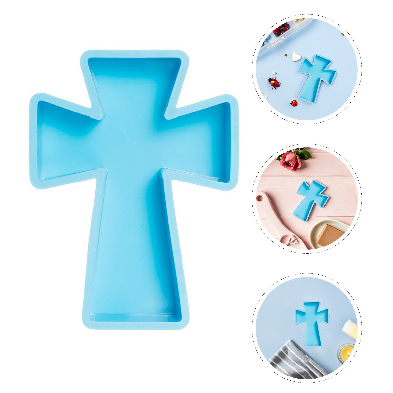 Soap Making Diy - Forma silikonowa w kształcie krzyża do