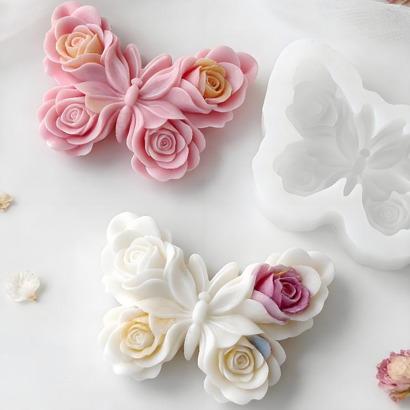 Soap Making Fragrance - Forma silikonowa DIY róża motyl do