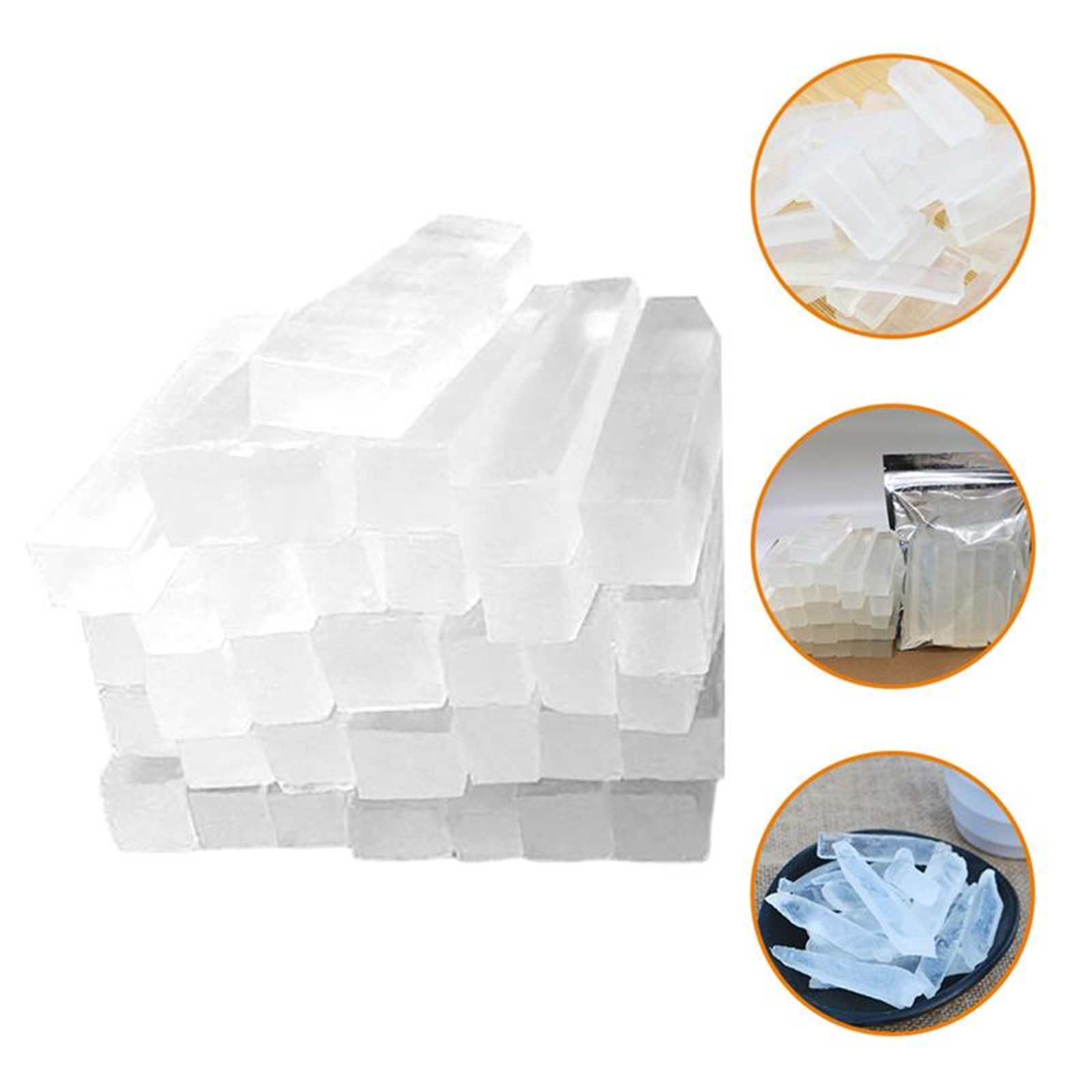 Soap Making Kit For Beginners - 250g Worek Przezroczystej Bazy Glicerynowej do