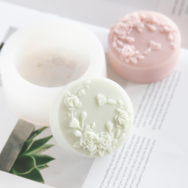Okrągły kształt Kwiat róży Ręc – Soap Making Store recenzja i cena